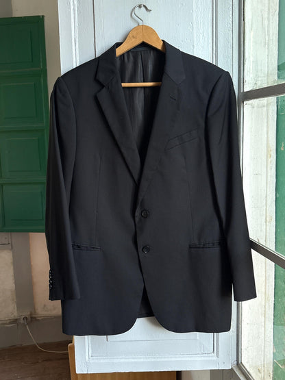 Armani Collezioni Black Two Piece Suit | Italian Designer Tailored Suit | Blazer & Trousers