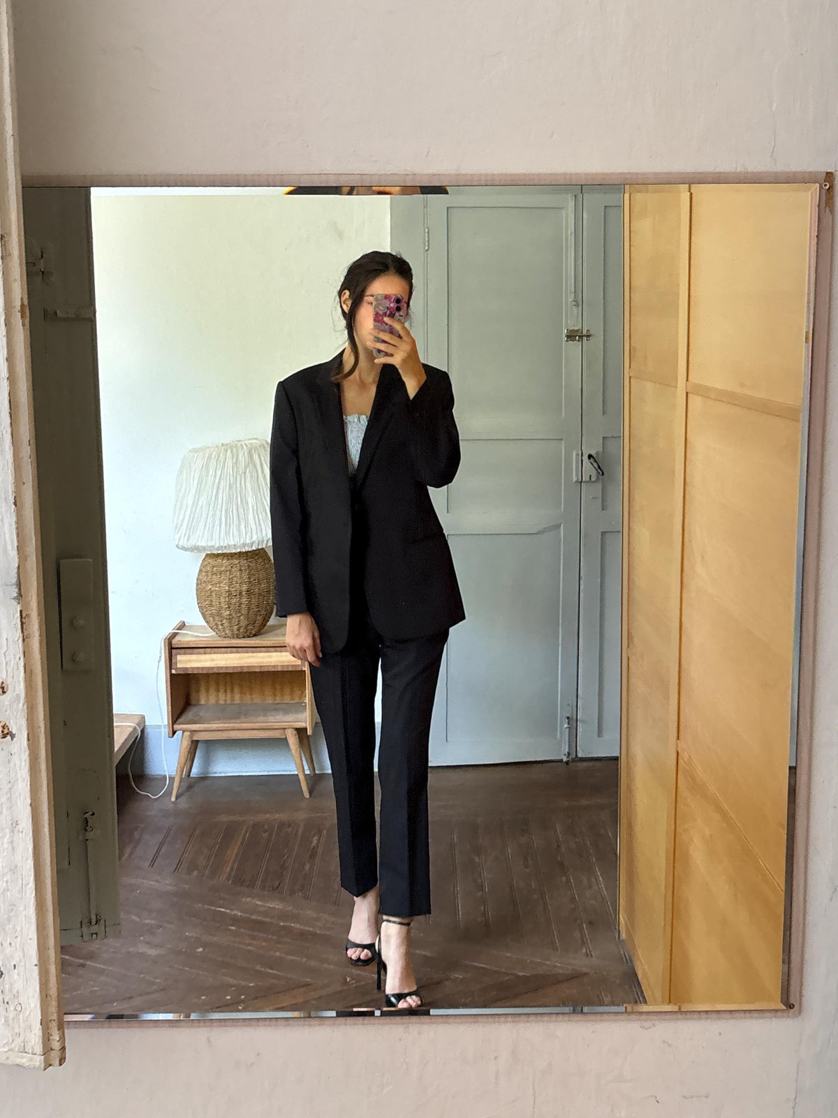 Armani Collezioni Black Two Piece Suit | Italian Designer Tailored Suit | Blazer & Trousers
