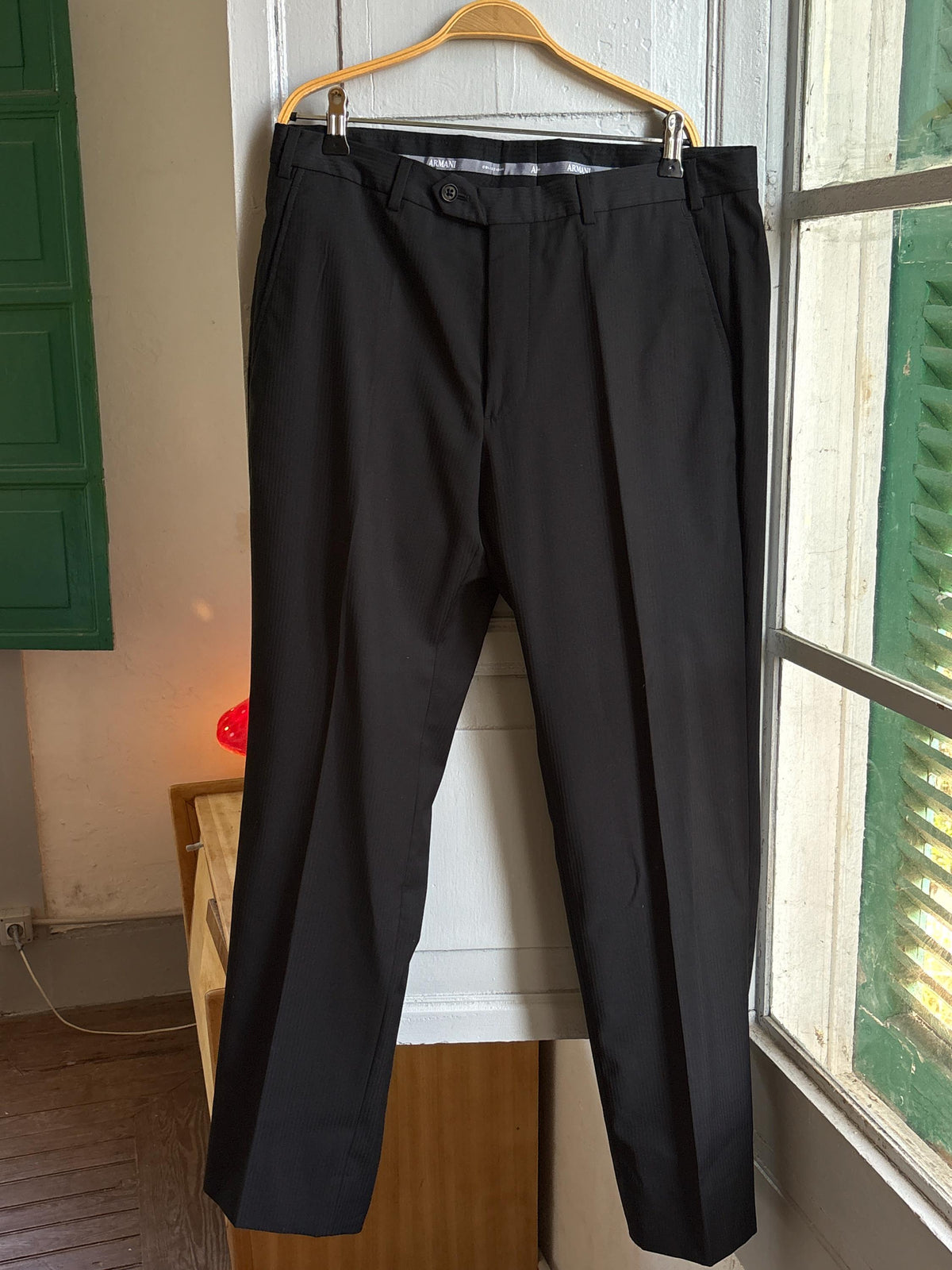 Armani Collezioni Black Two Piece Suit | Italian Designer Tailored Suit | Blazer & Trousers