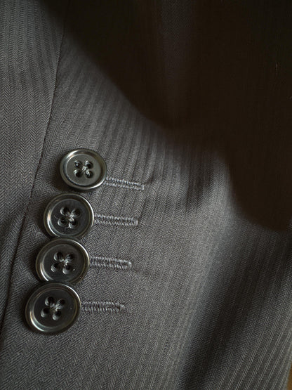 Armani Collezioni Black Two Piece Suit | Italian Designer Tailored Suit | Blazer & Trousers