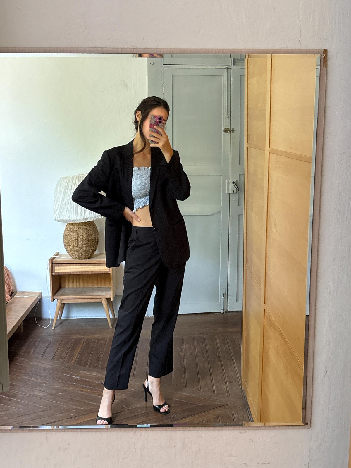 Armani Collezioni Black Two Piece Suit | Italian Designer Tailored Suit | Blazer & Trousers