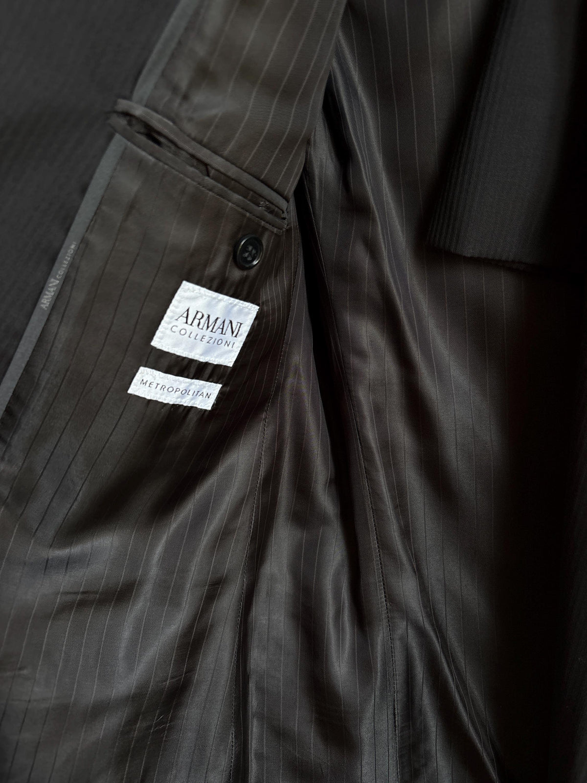 Armani Collezioni Black Two Piece Suit | Italian Designer Tailored Suit | Blazer & Trousers