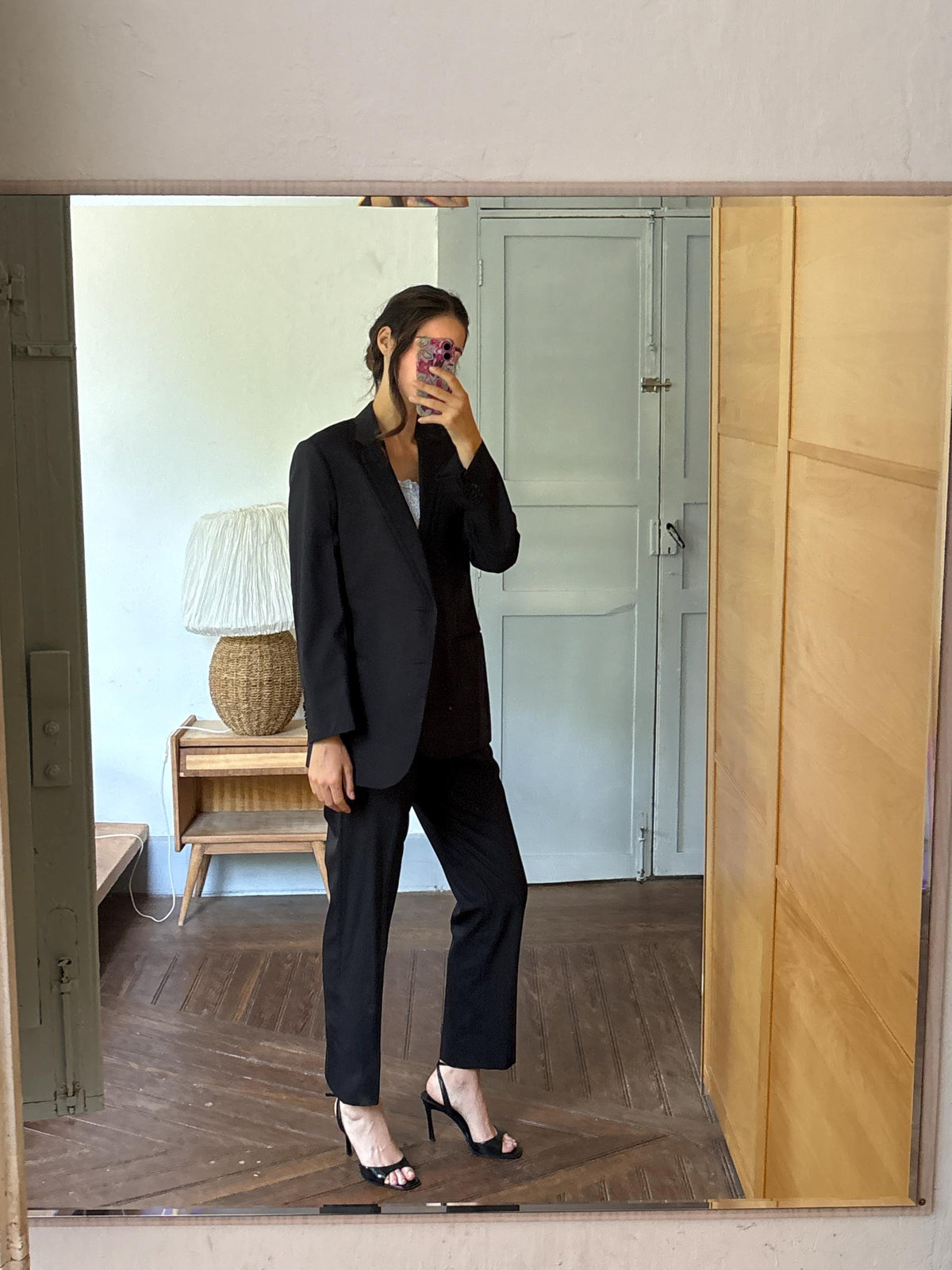 Armani Collezioni Black Two Piece Suit | Italian Designer Tailored Suit | Blazer & Trousers