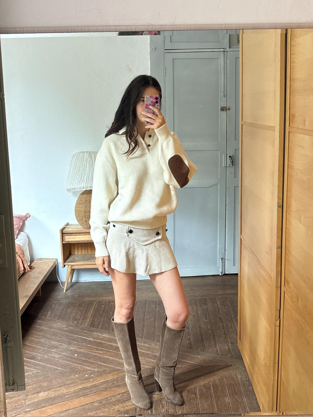 Abercrombie & Fitch Pure New Wool Jumper, Vintage Men's Knit Sweater, Cream Quarter Button Sweater, Old Money Wool Pullover, Size L