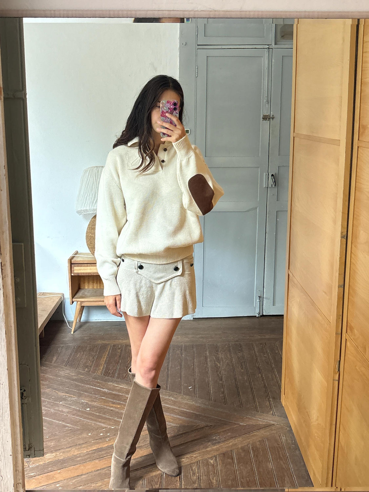 Abercrombie & Fitch Pure New Wool Jumper, Vintage Men's Knit Sweater, Cream Quarter Button Sweater, Old Money Wool Pullover, Size L