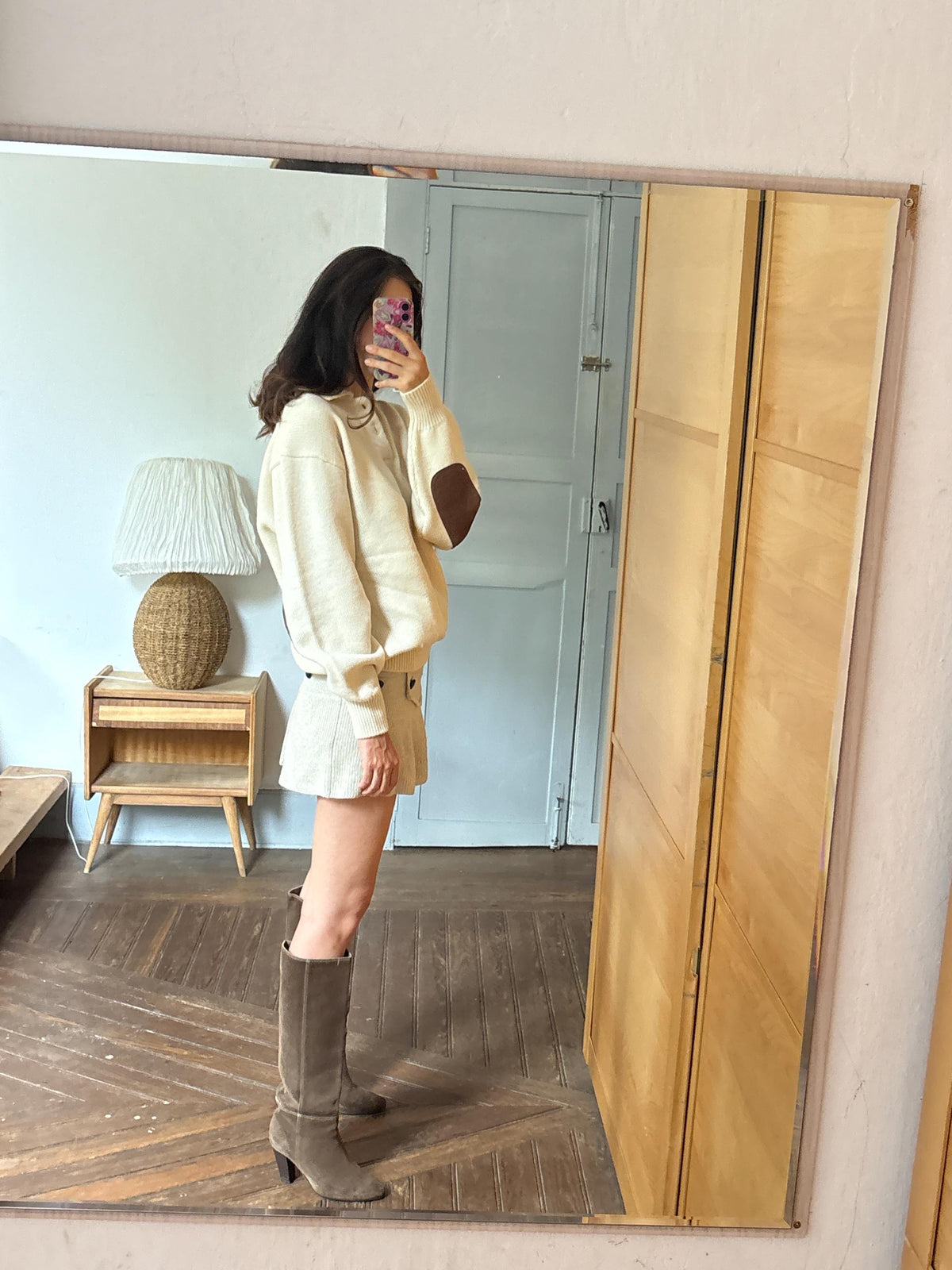Abercrombie & Fitch Pure New Wool Jumper, Vintage Men's Knit Sweater, Cream Quarter Button Sweater, Old Money Wool Pullover, Size L