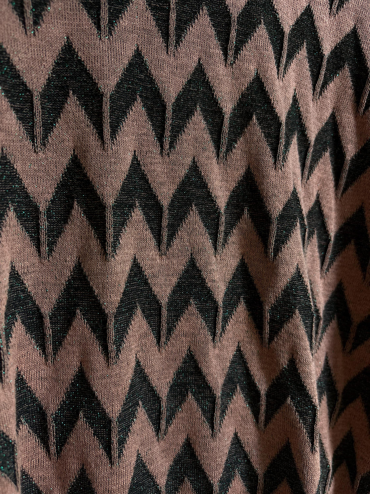Vintage Sisley Sparkle Knit Sweater | Y2K Zig Zag Jumper | Fairy Grunge | Soft Stretch Knit