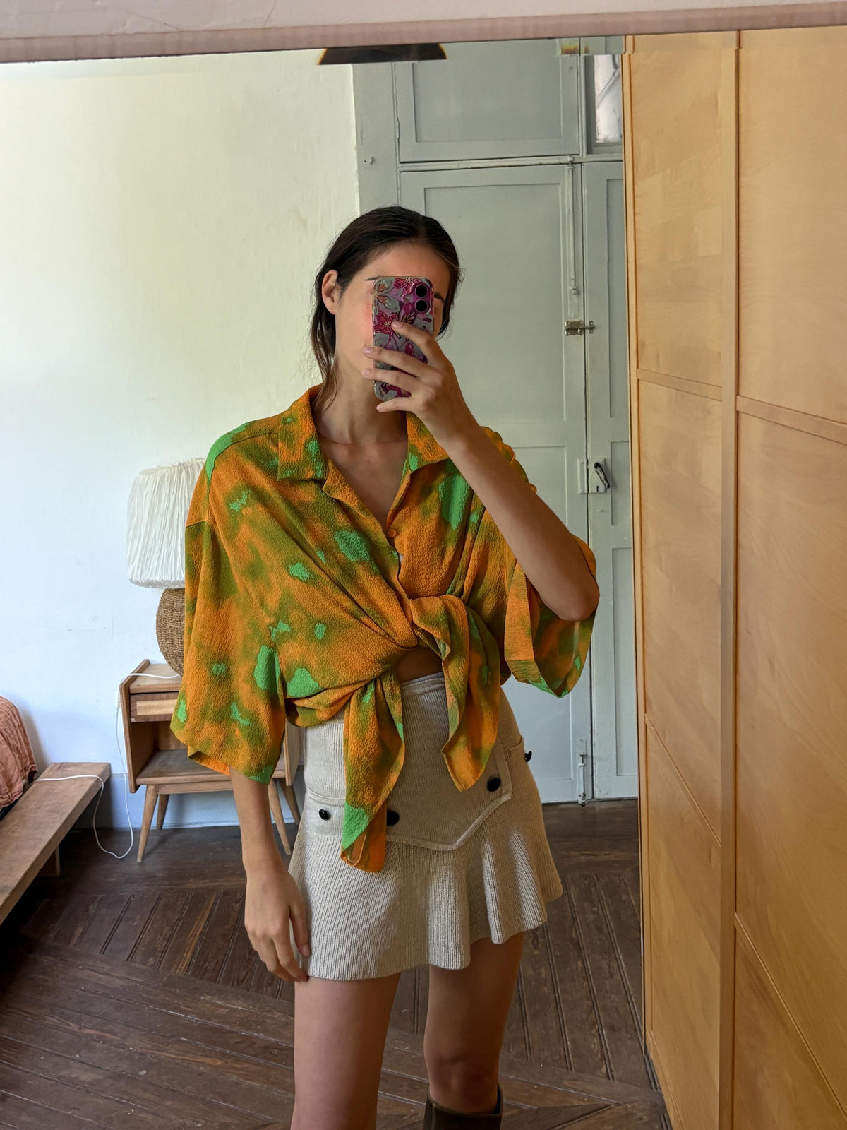 Abstract Print Oversized Shirt | Unisex | Colourful Festival clothing | Artsy unisex top