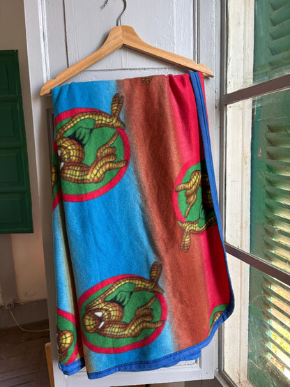 Vintage Spider-Man Fleece Blanket | Marvel | Retro Kids Throw | Large Blanket