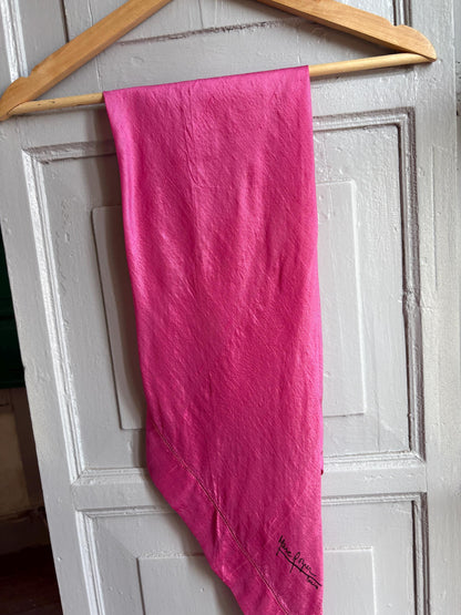 Vintage Luxe Silk Scarf by Marc RozierParis | Vibrant Pink Designer Neck Scarf | French Chic Accessory
