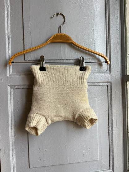 Disana Wool Diaper Cover, 74/80 Wool Bloomers, Baby Longies Overpants, Cloth Diaper Cover, Waldorf Natural Wool Germany
