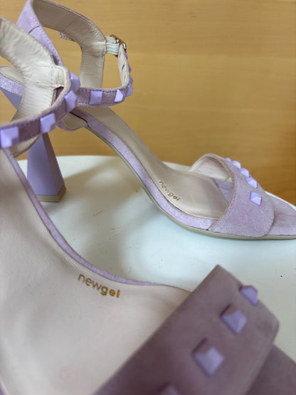Lavender Suede Studded Heels — additional view 11