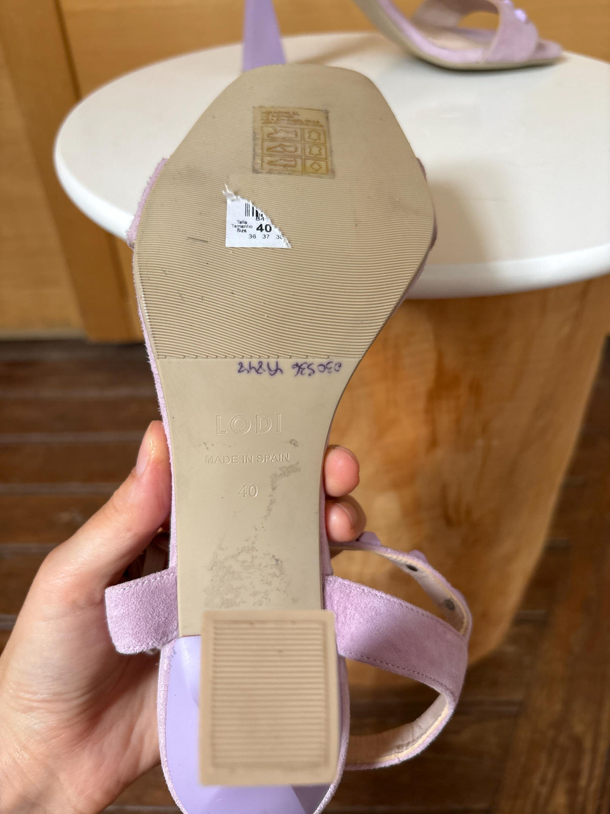 Lavender Suede Studded Heels — additional view 12