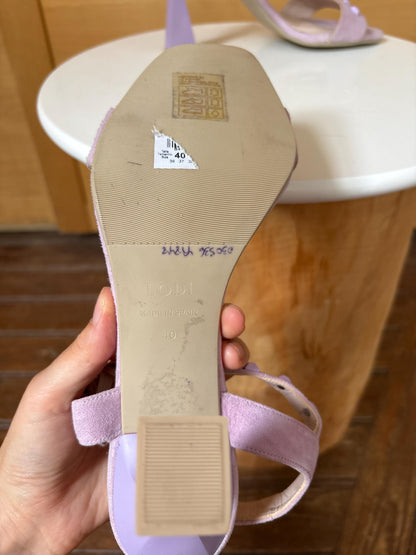 Lavender Suede Studded Heels — additional view 12