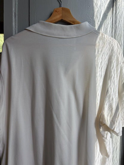 BOSS Hugo Boss White Pima Cotton Polo Shirt XL | Men’s Designer Logo Polo | Relaxed Preppy Shirt