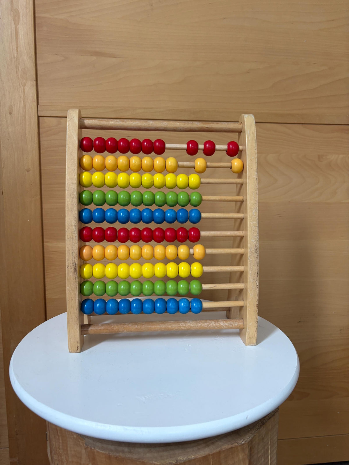 Wooden Abacus | Montessori Counting Frame | Rainbow Learning Toy | Sustainable Gift