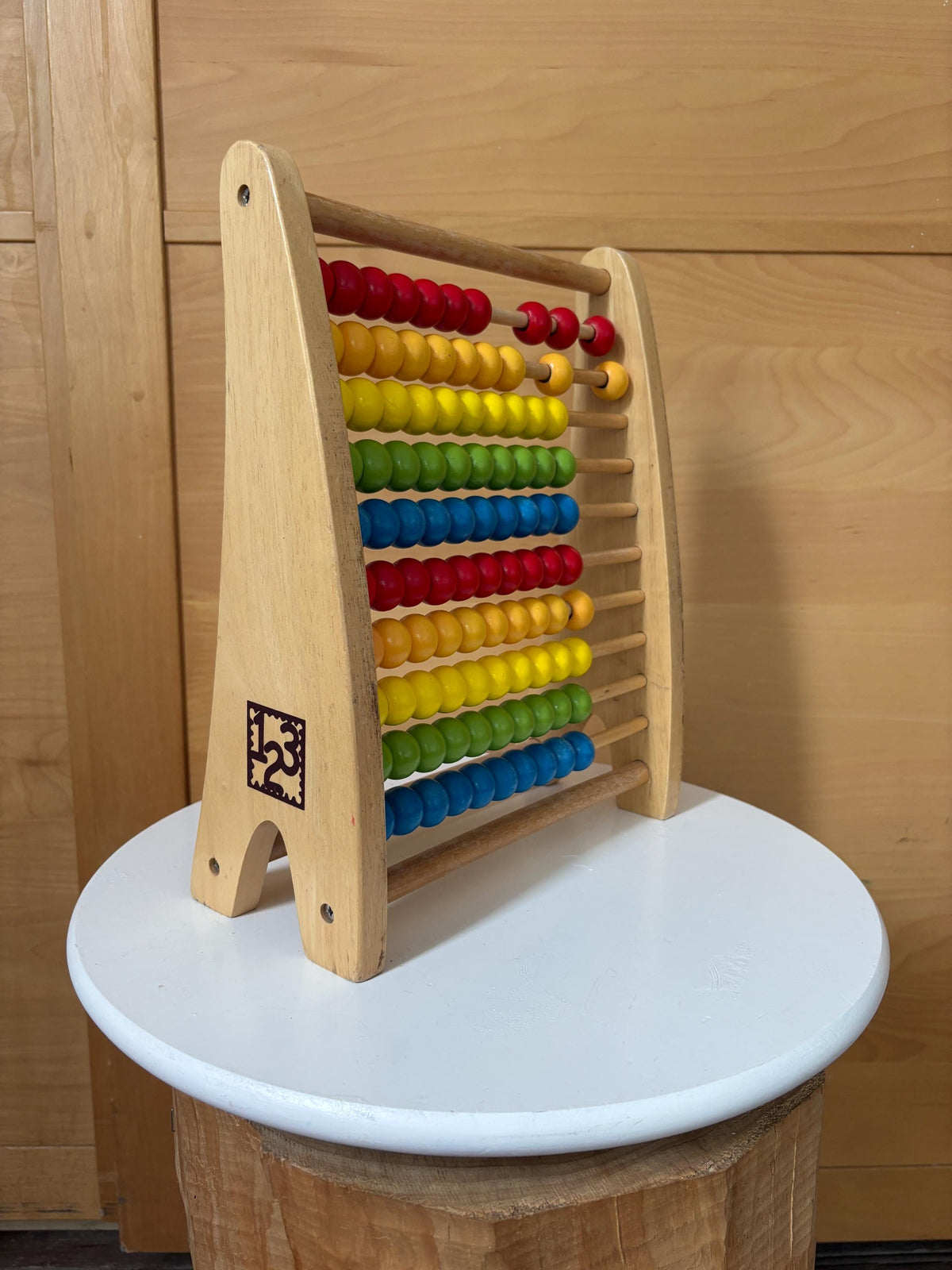 Wooden Abacus | Montessori Counting Frame | Rainbow Learning Toy | Sustainable Gift