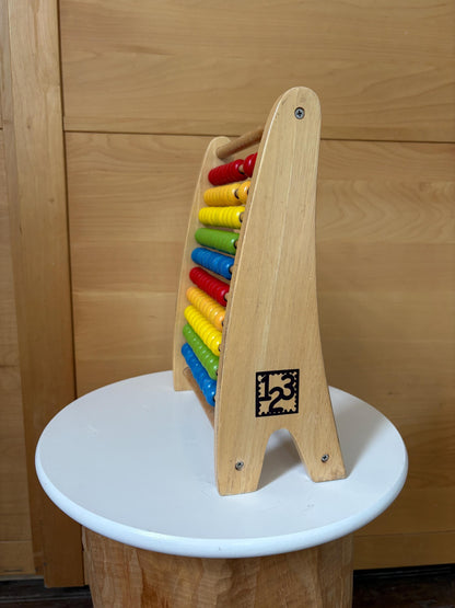 Wooden Abacus | Montessori Counting Frame | Rainbow Learning Toy | Sustainable Gift