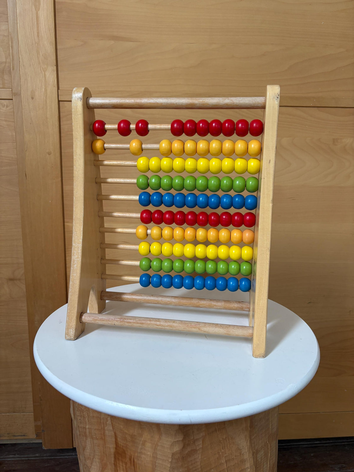 Wooden Abacus | Montessori Counting Frame | Rainbow Learning Toy | Sustainable Gift