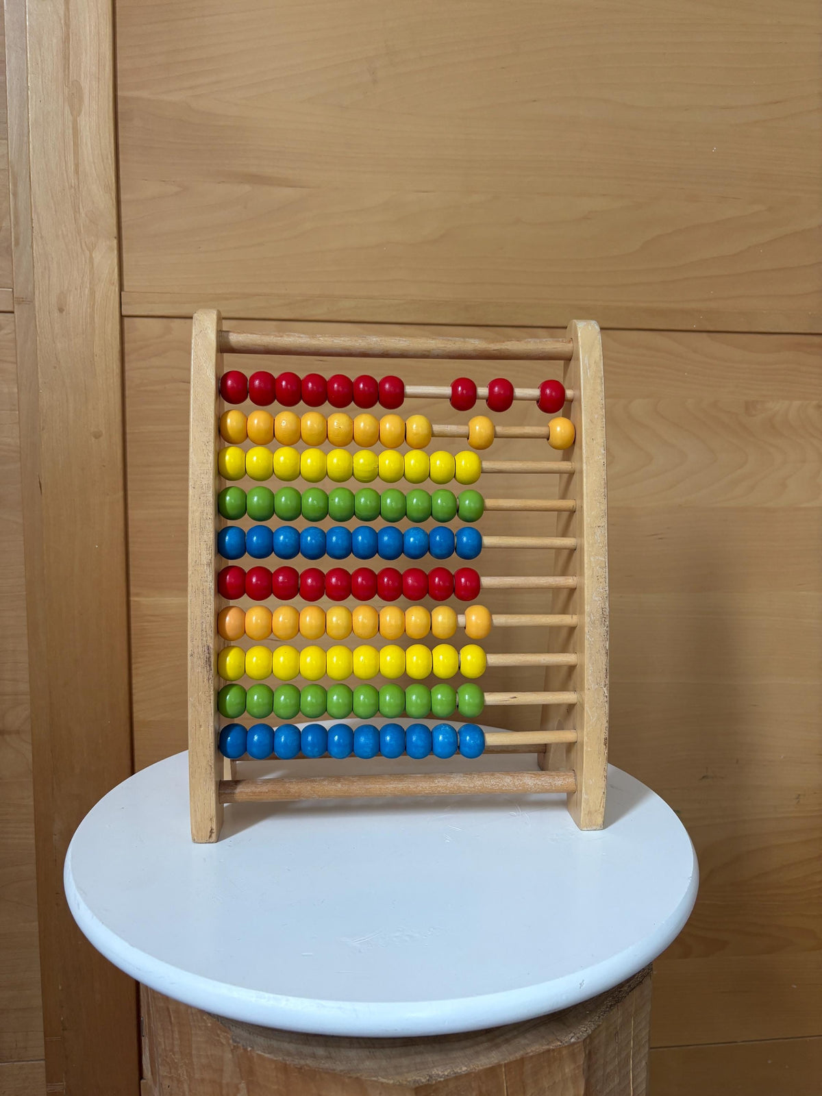 Wooden Abacus | Montessori Counting Frame | Rainbow Learning Toy | Sustainable Gift