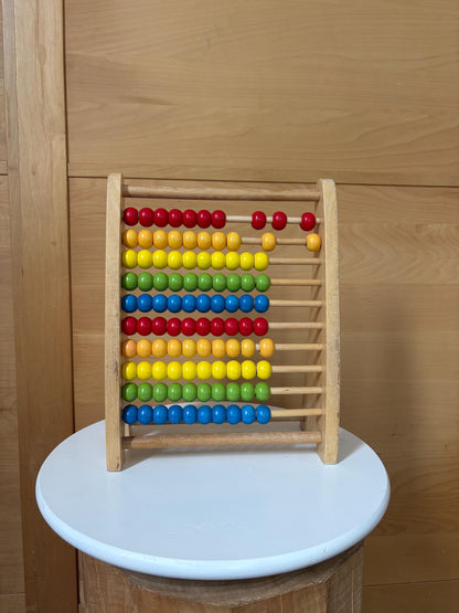 Wooden Abacus | Montessori Counting Frame | Rainbow Learning Toy | Sustainable Gift