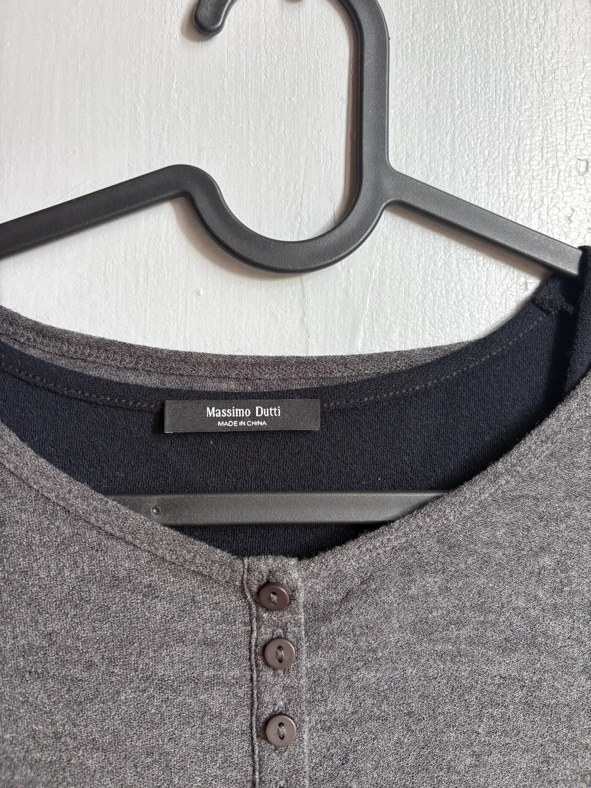 Dark Grey Modal Wool Layered Top — additional view 6