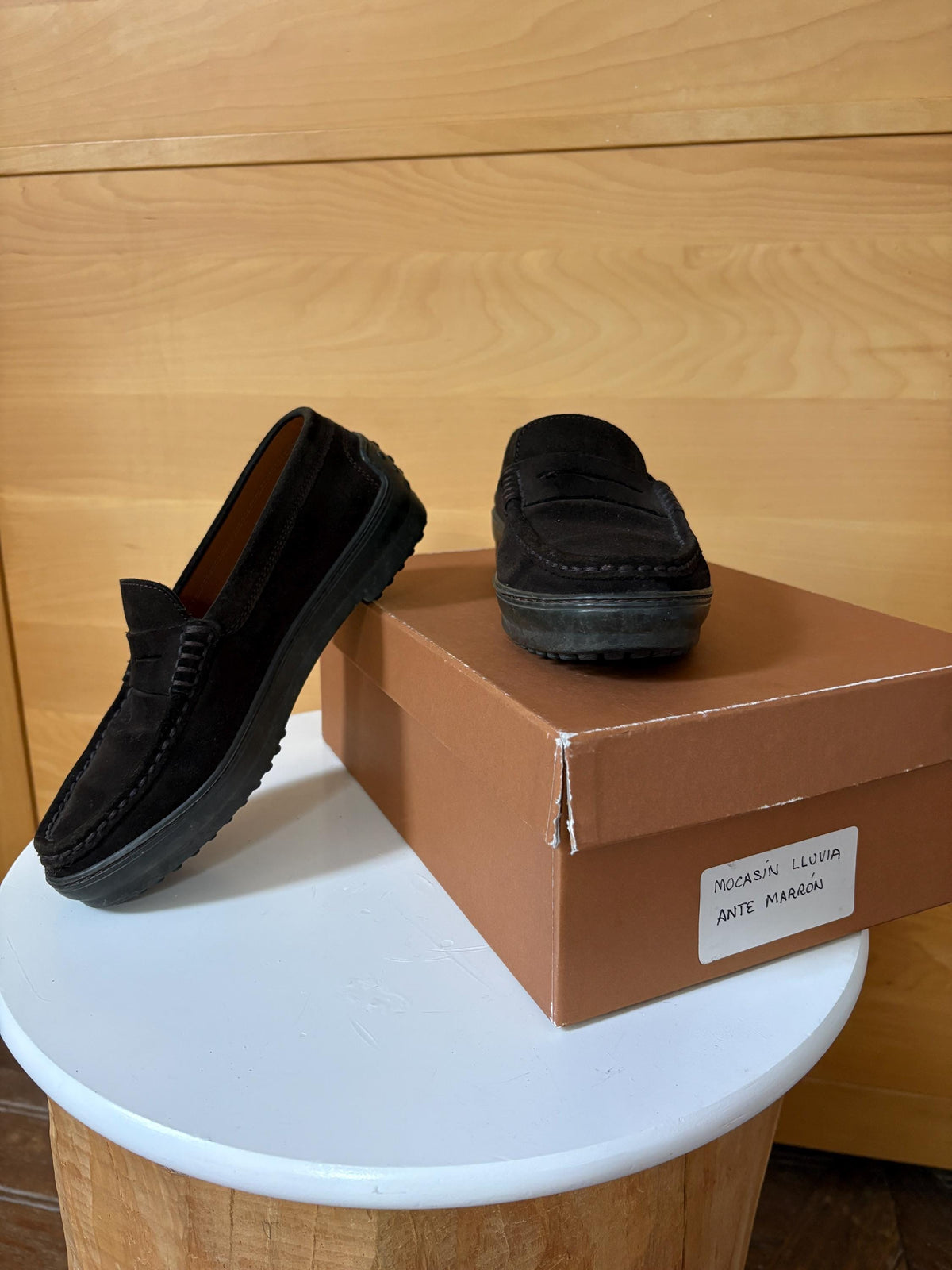 Tod’s Dark Brown Suede Loafers EU 36 | Italian Designer Penny Loafers with Vibram Sole | Original Box