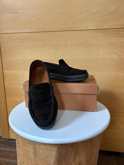 Tod’s Dark Brown Suede Loafers EU 36 | Italian Designer Penny Loafers with Vibram Sole | Original Box