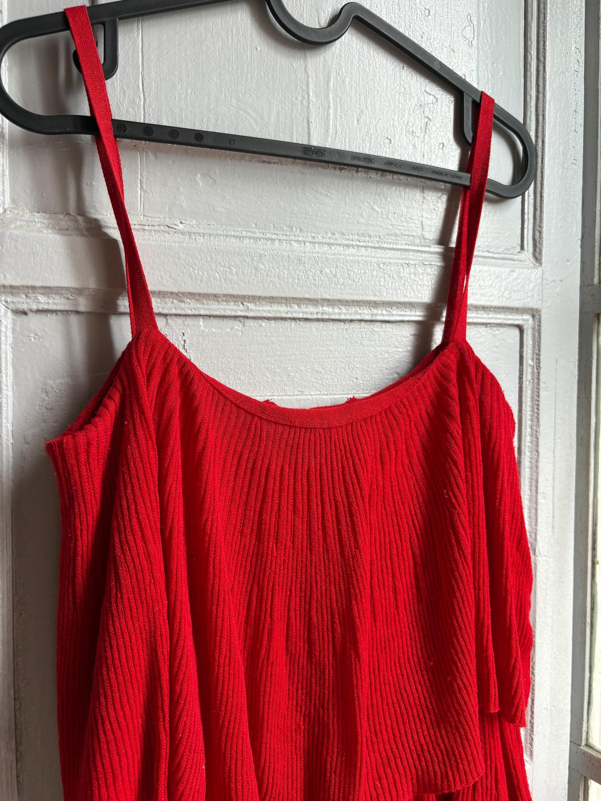 Red Tiered Mini Dress | Layered Ruffle Dress | Roaring 20s Inspired Party Dress