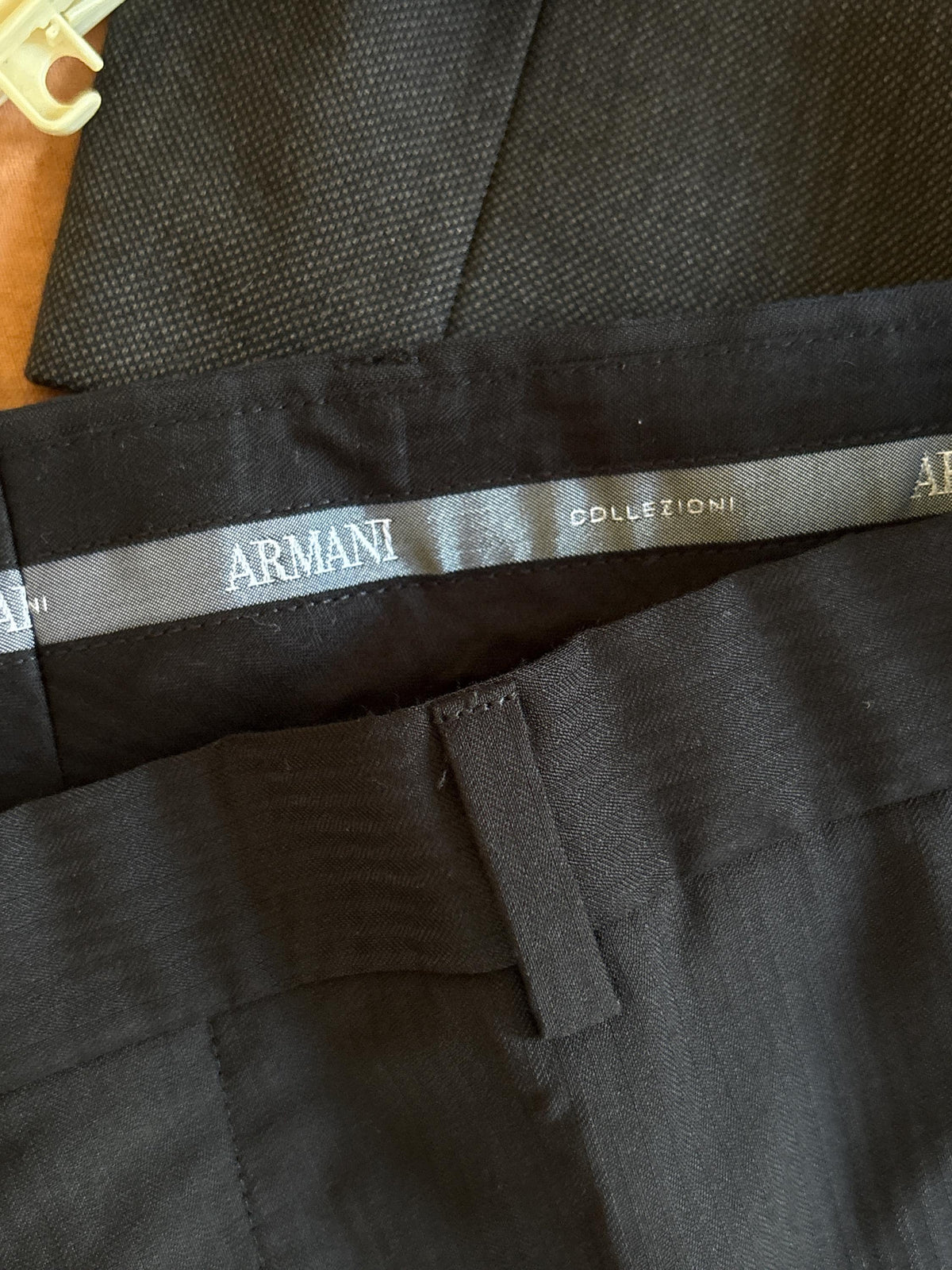 Armani Collezioni Black Two Piece Suit | Italian Designer Tailored Suit | Blazer & Trousers