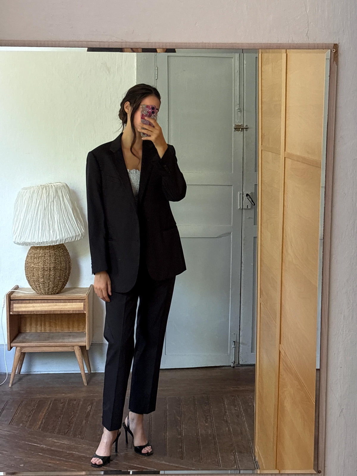 Armani Collezioni Black Two Piece Suit | Italian Designer Tailored Suit | Blazer & Trousers