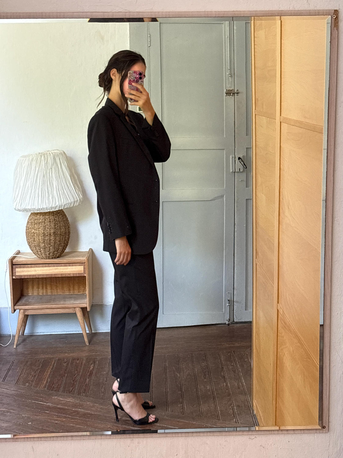 Armani Collezioni Black Two Piece Suit | Italian Designer Tailored Suit | Blazer & Trousers