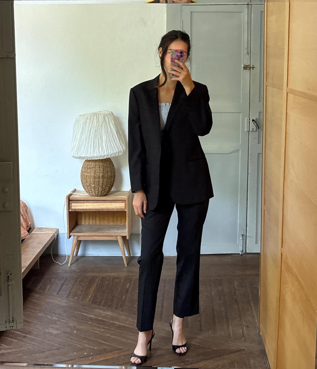 Armani Collezioni Black Two Piece Suit | Italian Designer Tailored Suit | Blazer & Trousers