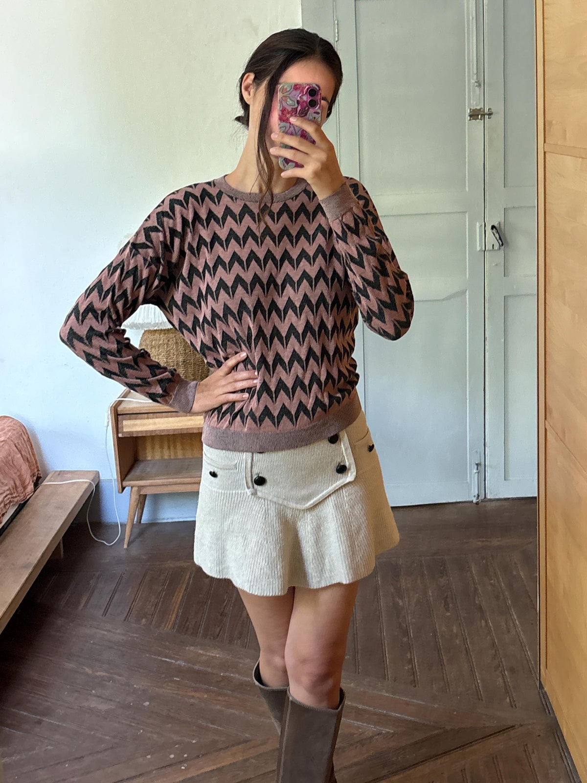 Vintage Sisley Sparkle Knit Sweater | Y2K Zig Zag Jumper | Fairy Grunge | Soft Stretch Knit