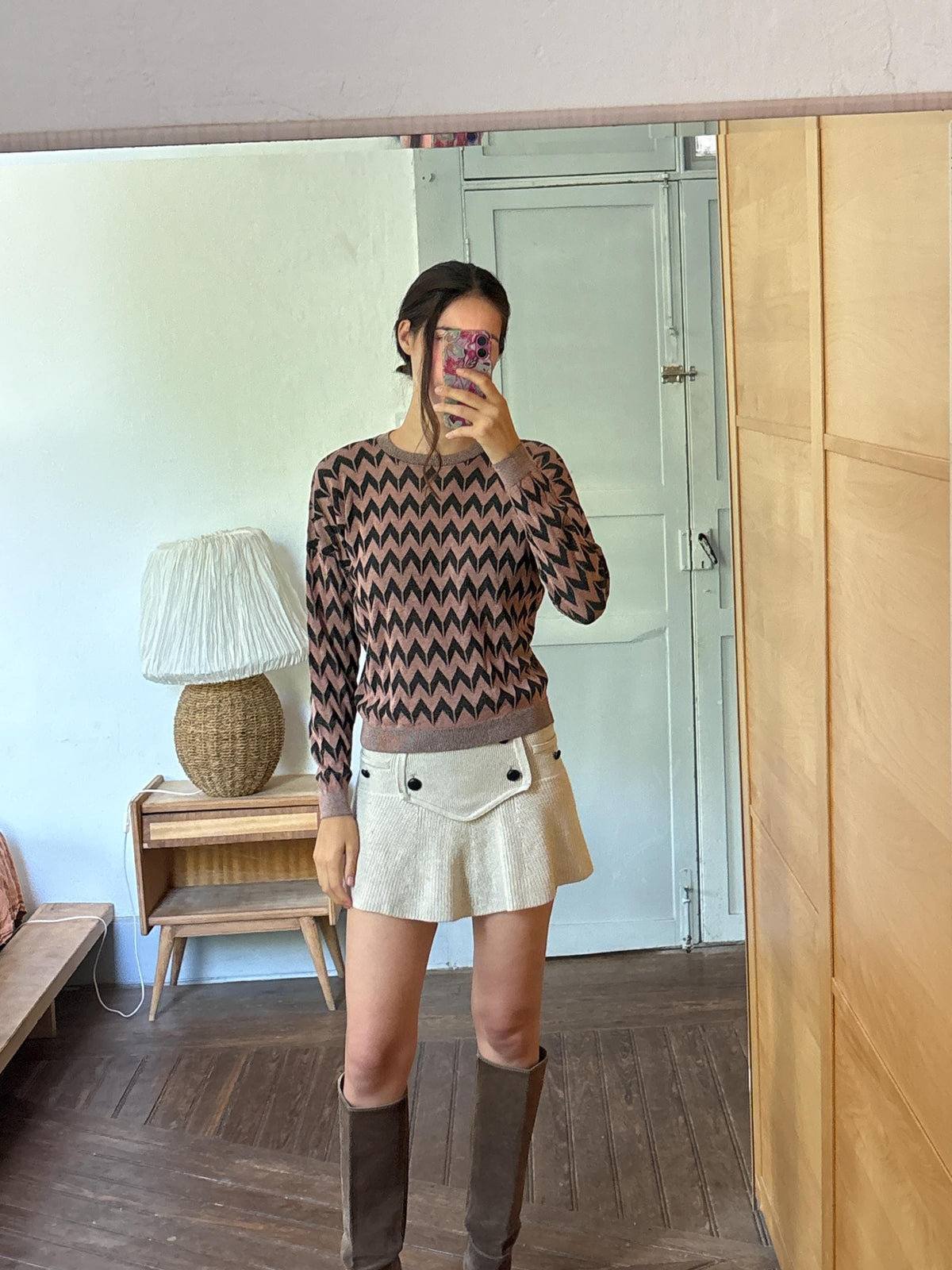 Vintage Sisley Sparkle Knit Sweater | Y2K Zig Zag Jumper | Fairy Grunge | Soft Stretch Knit