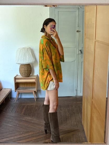 Abstract Print Oversized Shirt | Unisex | Colourful Festival clothing | Artsy unisex top