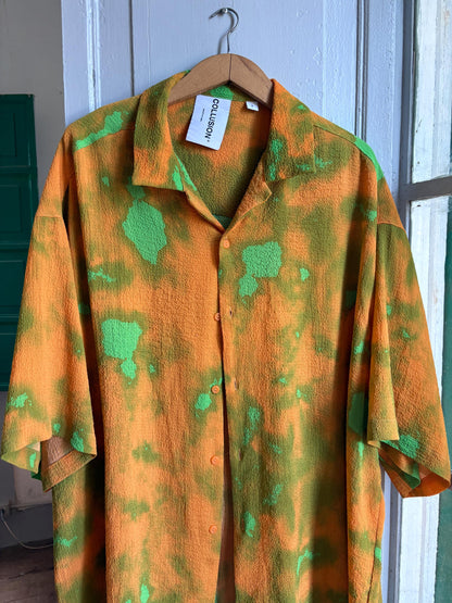 Abstract Print Oversized Shirt | Unisex | Colourful Festival clothing | Artsy unisex top