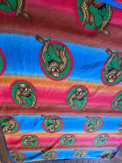 Vintage Spider-Man Fleece Blanket | Marvel | Retro Kids Throw | Large Blanket