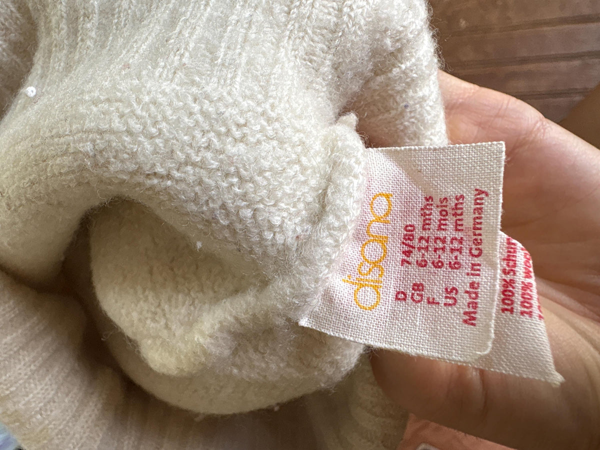 Disana Wool Diaper Cover, 74/80 Wool Bloomers, Baby Longies Overpants, Cloth Diaper Cover, Waldorf Natural Wool Germany