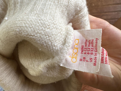 Disana Wool Diaper Cover, 74/80 Wool Bloomers, Baby Longies Overpants, Cloth Diaper Cover, Waldorf Natural Wool Germany