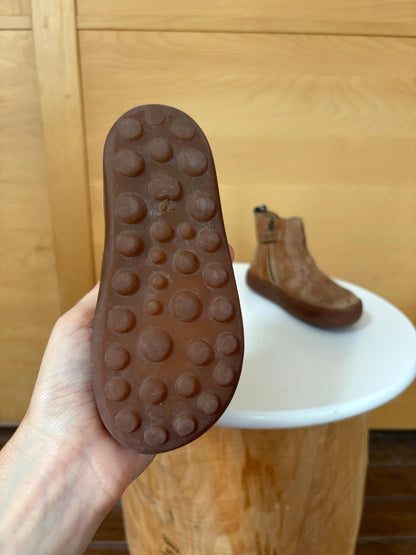 Pom d’Api Kids Leather Ankle Boots EU 26 | Cognac Brown Chelsea Boots | Preloved Children’s Shoes