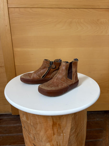 Pom d’Api Kids Leather Ankle Boots EU 26 | Cognac Brown Chelsea Boots | Preloved Children’s Shoes