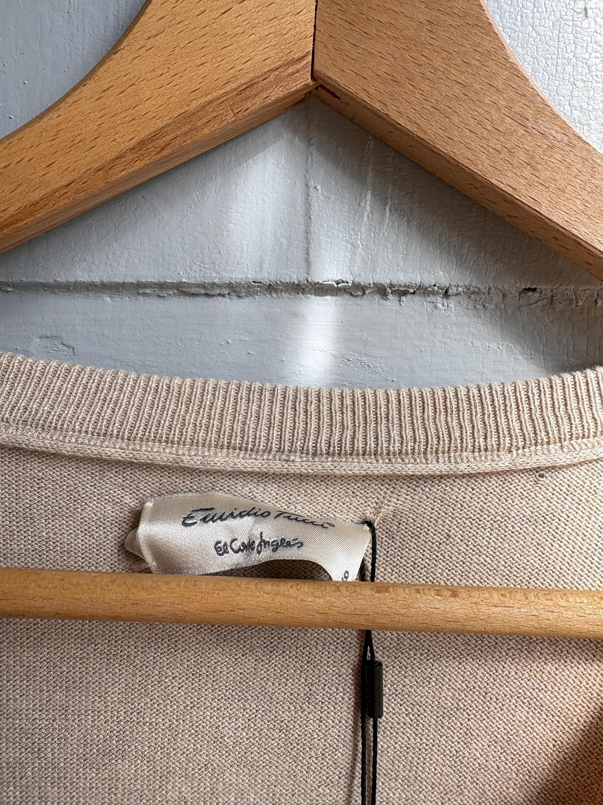 Luxe Beige Cotton Silk Cashmere Jumper | Men’s Oversized V-Neck Knit | Unisex Luxury Sweater