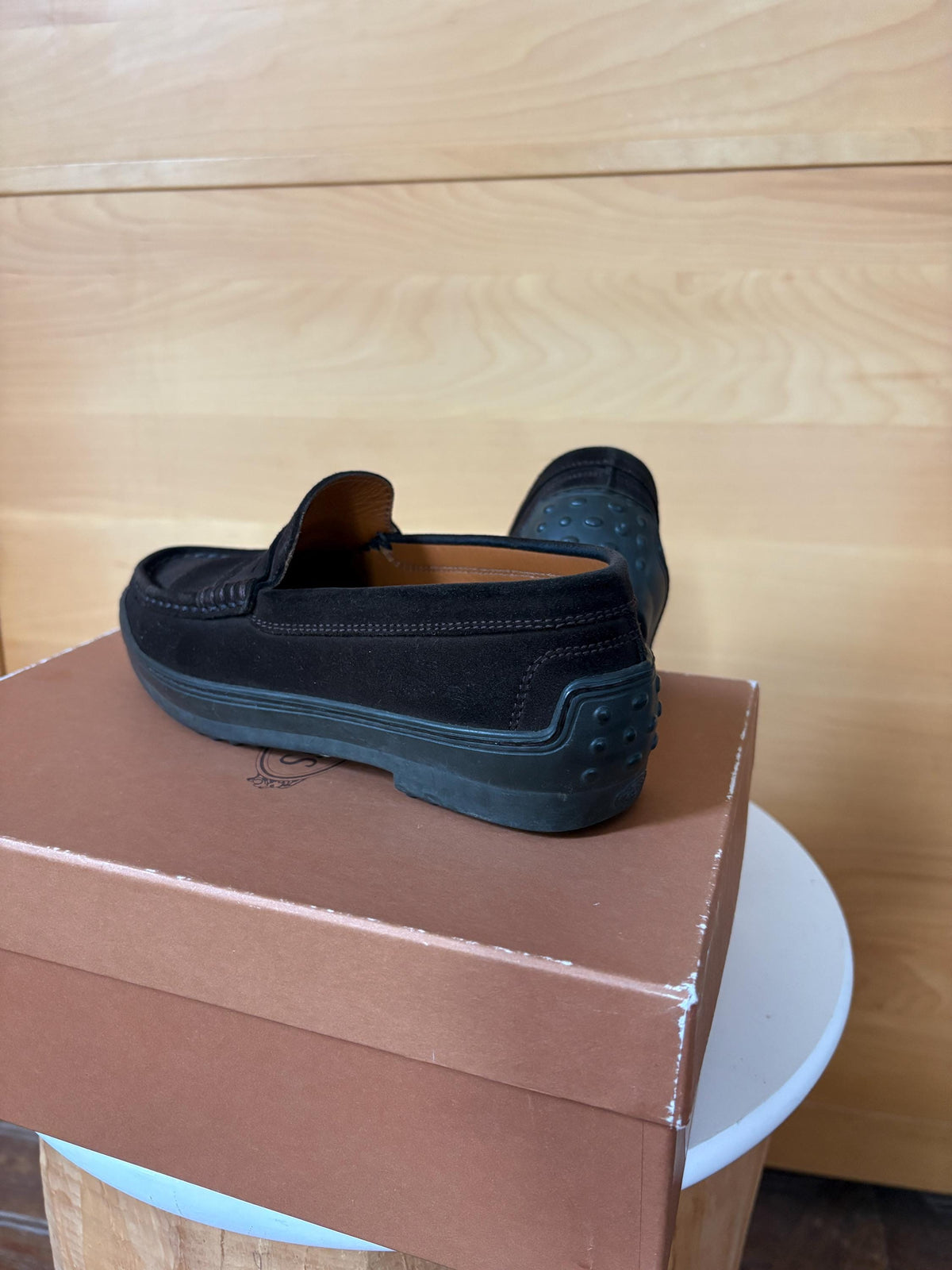 Tod’s Dark Brown Suede Loafers EU 36 | Italian Designer Penny Loafers with Vibram Sole | Original Box
