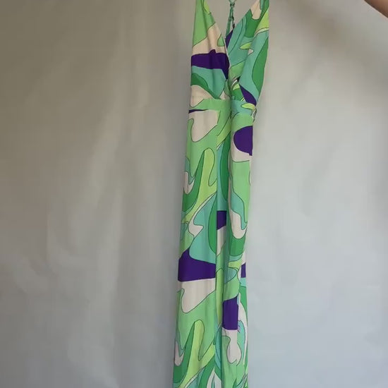 Morgan Colourful Swirl Print Jumpsuit | Unworn with Tags | Size UK 12 US 8 EU 40 | 70s Retro Party Style