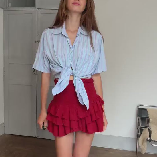 Vintage Ungaro Men’s Striped Shirt – L/XL, Styled Cropped or Loose