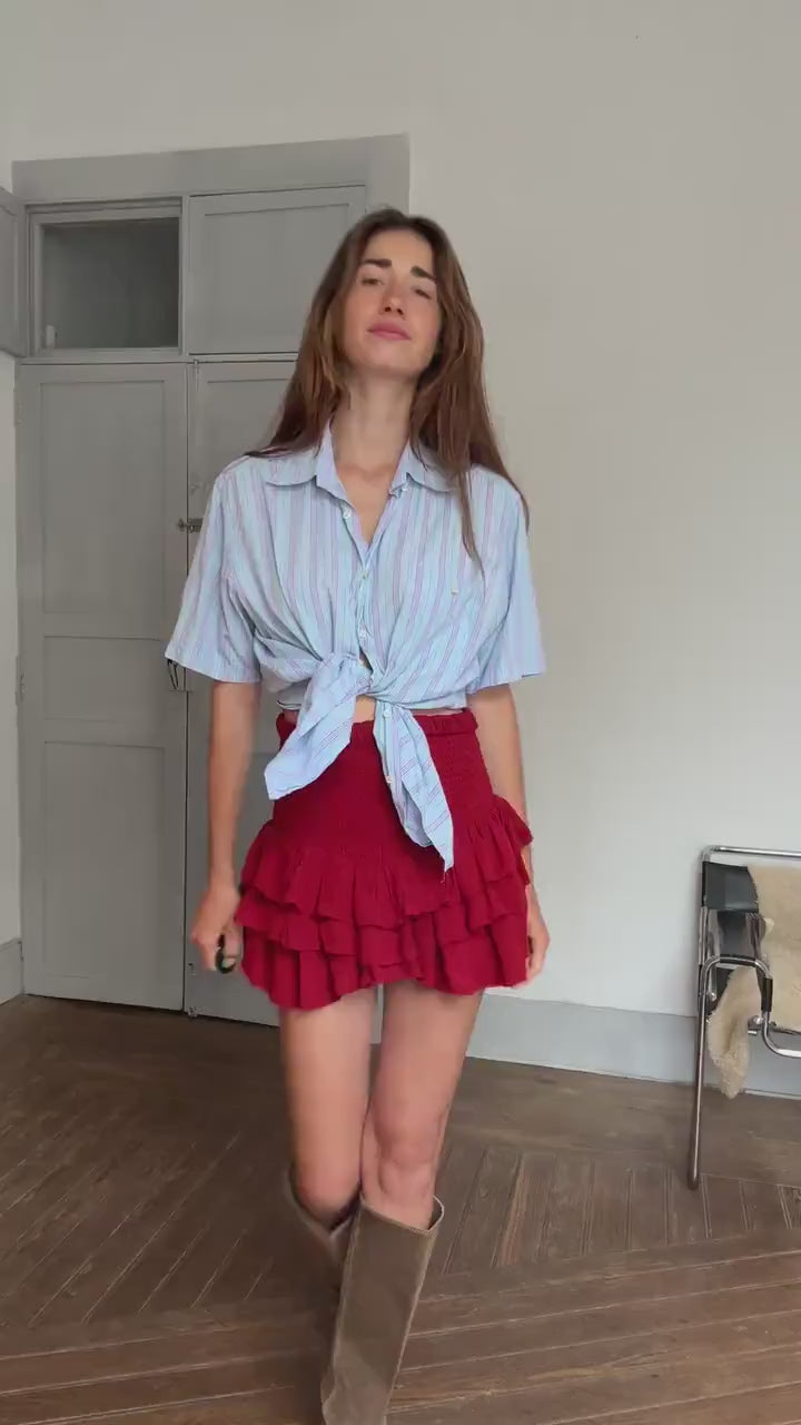 Vintage Ungaro Men’s Striped Shirt – L/XL, Styled Cropped or Loose