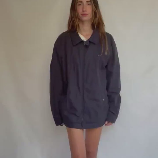 Vintage Tommy Hilfiger 4XLT Padded Jacket – Navy Blue | Oversized Outerwear with Quilted Lining