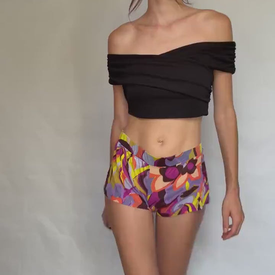 Vintage Dorothee Schumacher colourful vintage shorts,  designer sleepwear, M