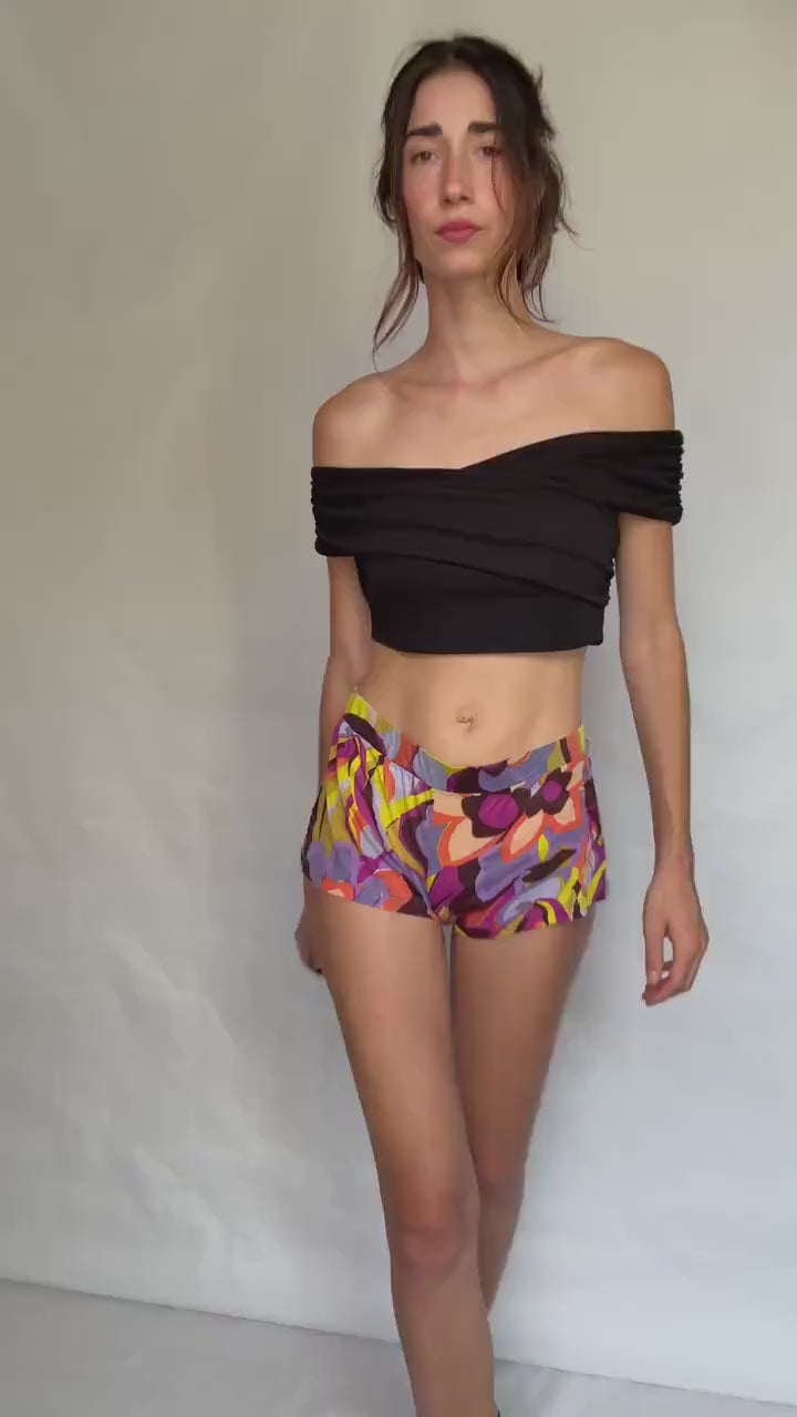 Vintage Dorothee Schumacher colourful vintage shorts,  designer sleepwear, M